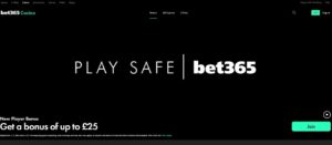 Bet365 Casino Homepage