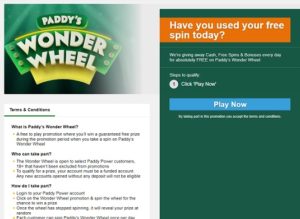 Paddy Power Casino Paddys Wonder Wheel