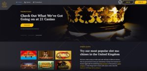 21Casino Website