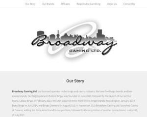 Broadway Gaming Website