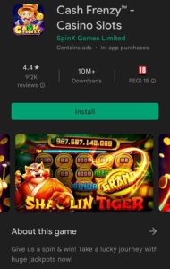 Cash Frenzy App