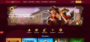 Lucy's Casino sister sites Luck of Spins