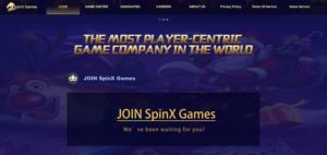 SpinX Games Website