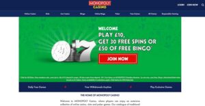 Monpoly Casino Homepage