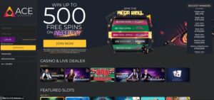 Ace Online Casino Website