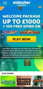 Monster Casino Mobile