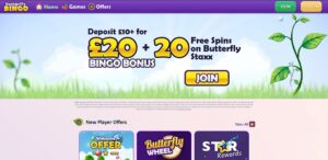 Butterfly Bingo Homepage