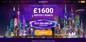 Jackpot City Casino Homepage