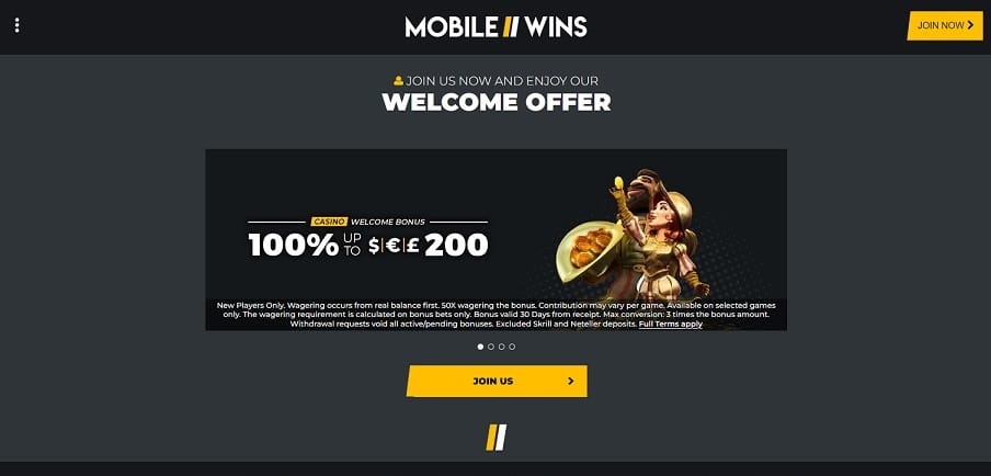 Mobile Wins Website