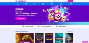 Bingo Stars sister sites homepage