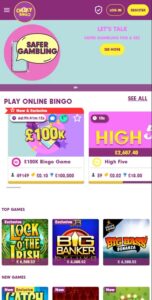 Cheeky Bingo mobile screenshot