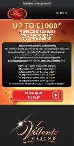 Villento Casino Mobile
