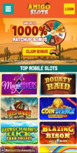 Amigo Slots mobile screenshot