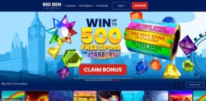 Big Ben Slots homepage