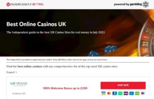 Mr Vegas Casino Independent Betting Website