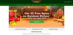 Rainbow Riches Casino sister sites homepage