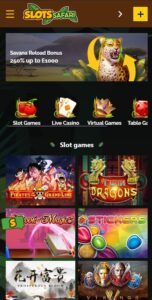 Slots Safari mobile screenshot