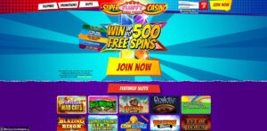 Super Fluffy Casino homepage