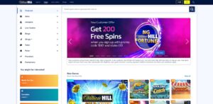 William Hill Casino sister sites homepage