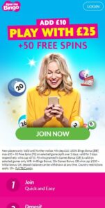 Womans Own Bingo mobile screenshot