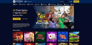 Admiral Casino sister sites homepage