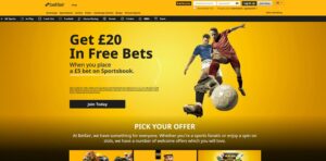 Betfair sister sites homepage