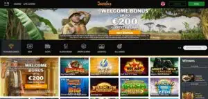 Jambo Casino Homepage