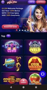 Vegas Plus Mobile Screenshot