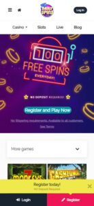 Free Daily Spins mobile screenshot