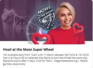 Heart Bingo Howl at the Moon