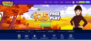 Bingo Village sister sites homepage