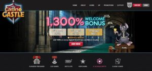 Casino Castle sister sites homepage