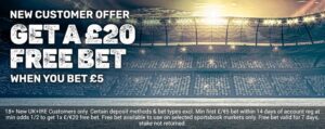 Coral £20 Accumulator Free Bet