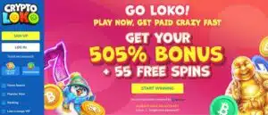 Crypto Loko sister sites homepage