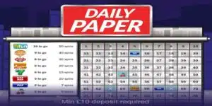 JackpotJoy Daily Paper Game