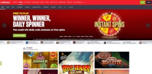 Ladbrokes Games sister sites homepage