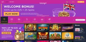 Regent Play sister sites MillionPot