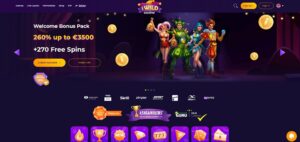 iWild Casino sister sites homepage