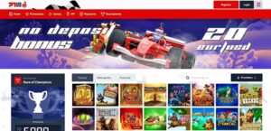 F1 Casino sister sites homepage