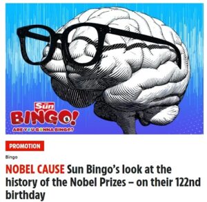 Sun Bingo Nobel Prize Memorial