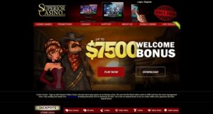 Superior Casino homepage