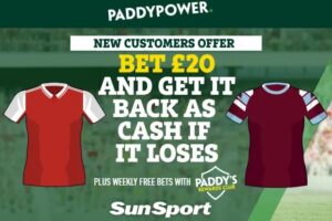 Paddy Power Arsenal vs West Ham
