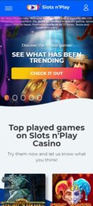Slots N Play mobile screenshot