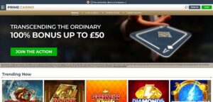 Prime Casino sister sites homepage