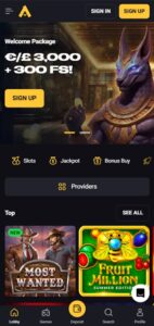 Amonbet Mobile Screenshot