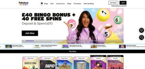 Sun Bingo sister sites Fabulous Bingo