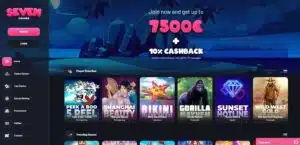 Seven Casino sister sites homepage