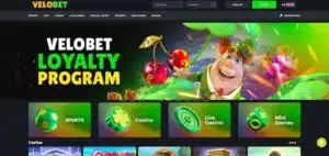 Velobet sister sites homepage