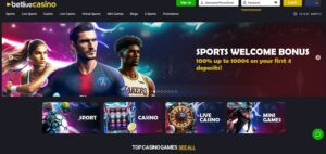 Homepage di Betlive Casino