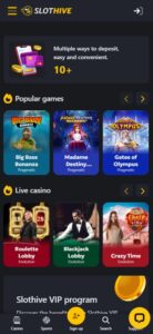 Slot Hive sister sites mobile